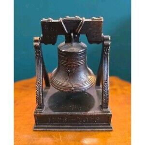 Vintage Liberty Bell Metal Pencil Sharpener Play Me 968  3" High